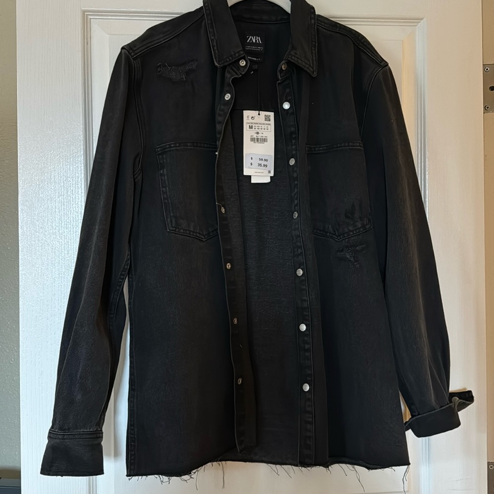 Zara black Jean jacket